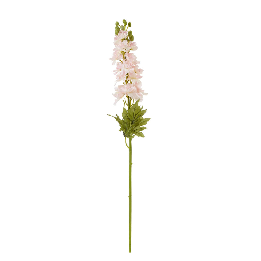 Artificial pink Delphinium stem with delicate florets, 78cm tall, lifelike cottage garden decor for farmhouse or modern interiors by Sostter at brixbailey.com