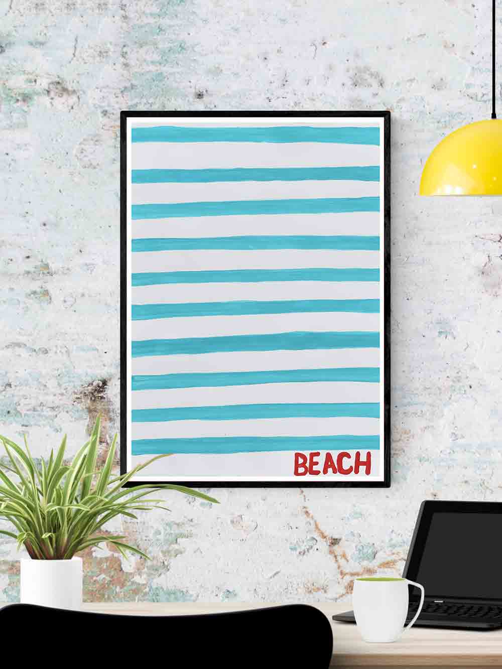 Beach Quirky Art Print
