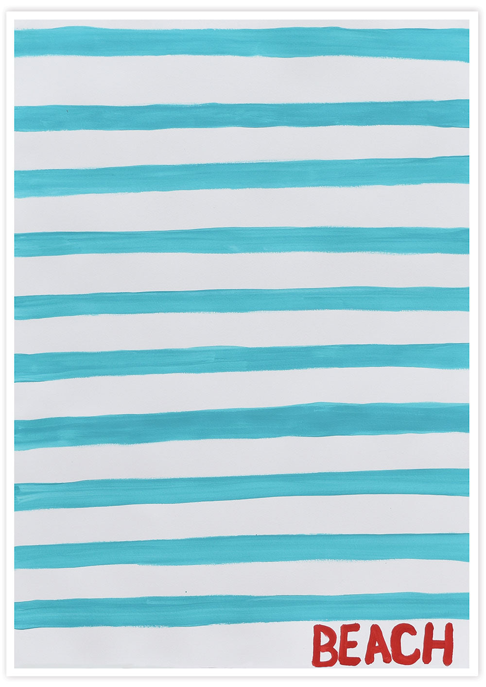 Beach Quirky Art Print