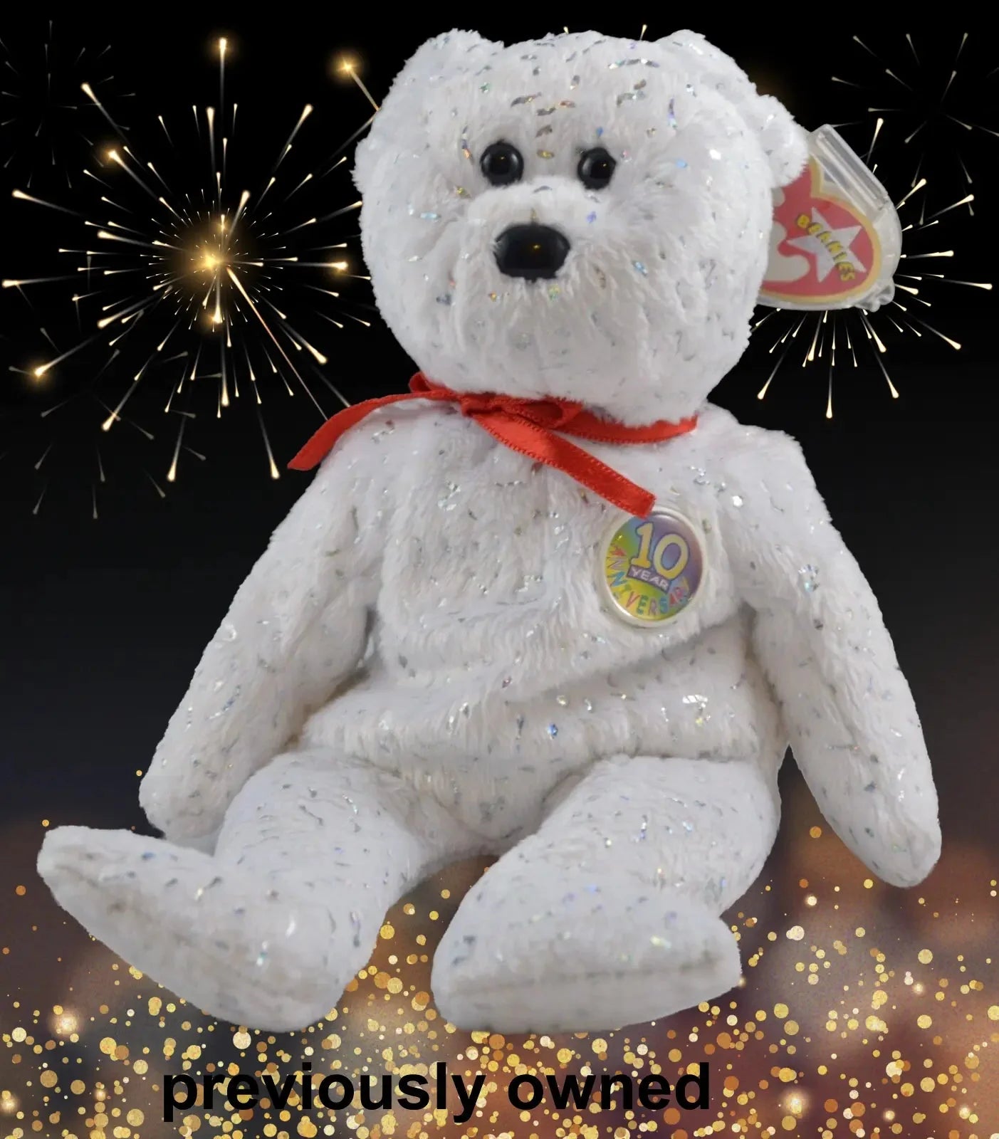 Beanie Babies Decade Anniversary Bear"