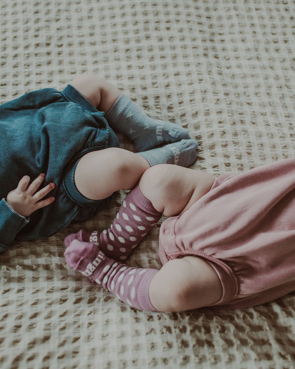 Jemima Lilac Knee High Socks for Babies