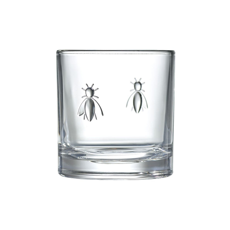 French Bee Whiskey Glasses – Playful & Elegant Set of 4 by La Rochère at www.brixbailey.com