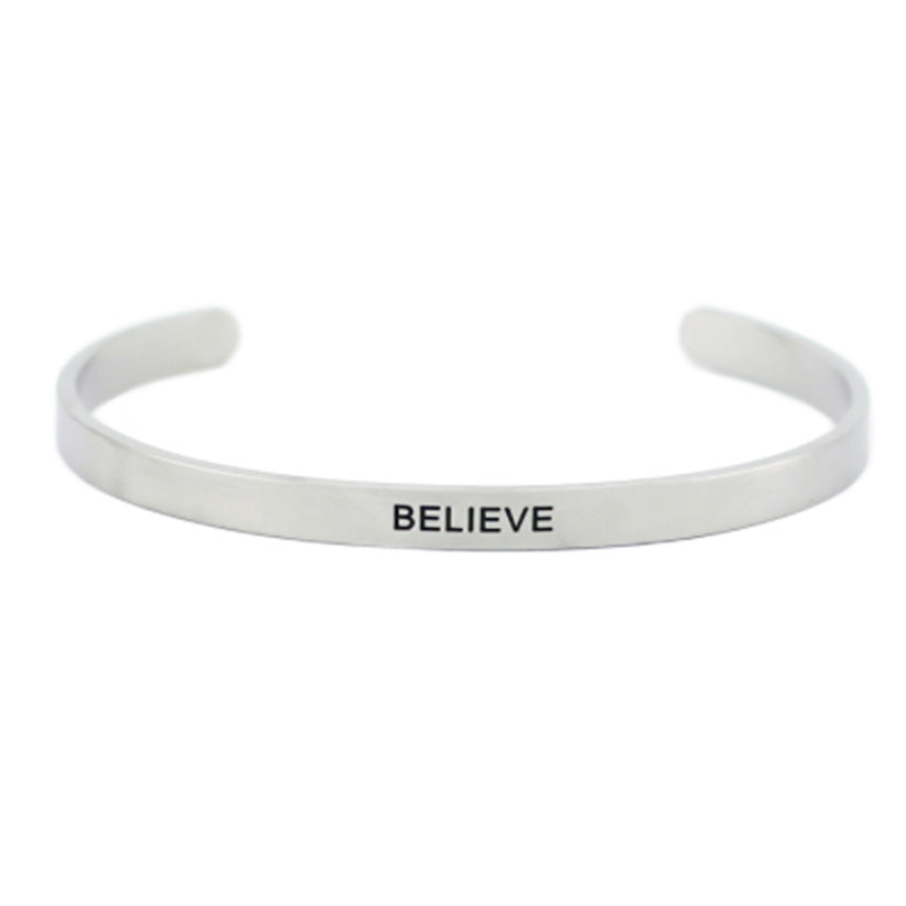 Adjustable Men's Bracelet – Durable Stainless Steel with Engraving by Olla at www.brixbailey.com