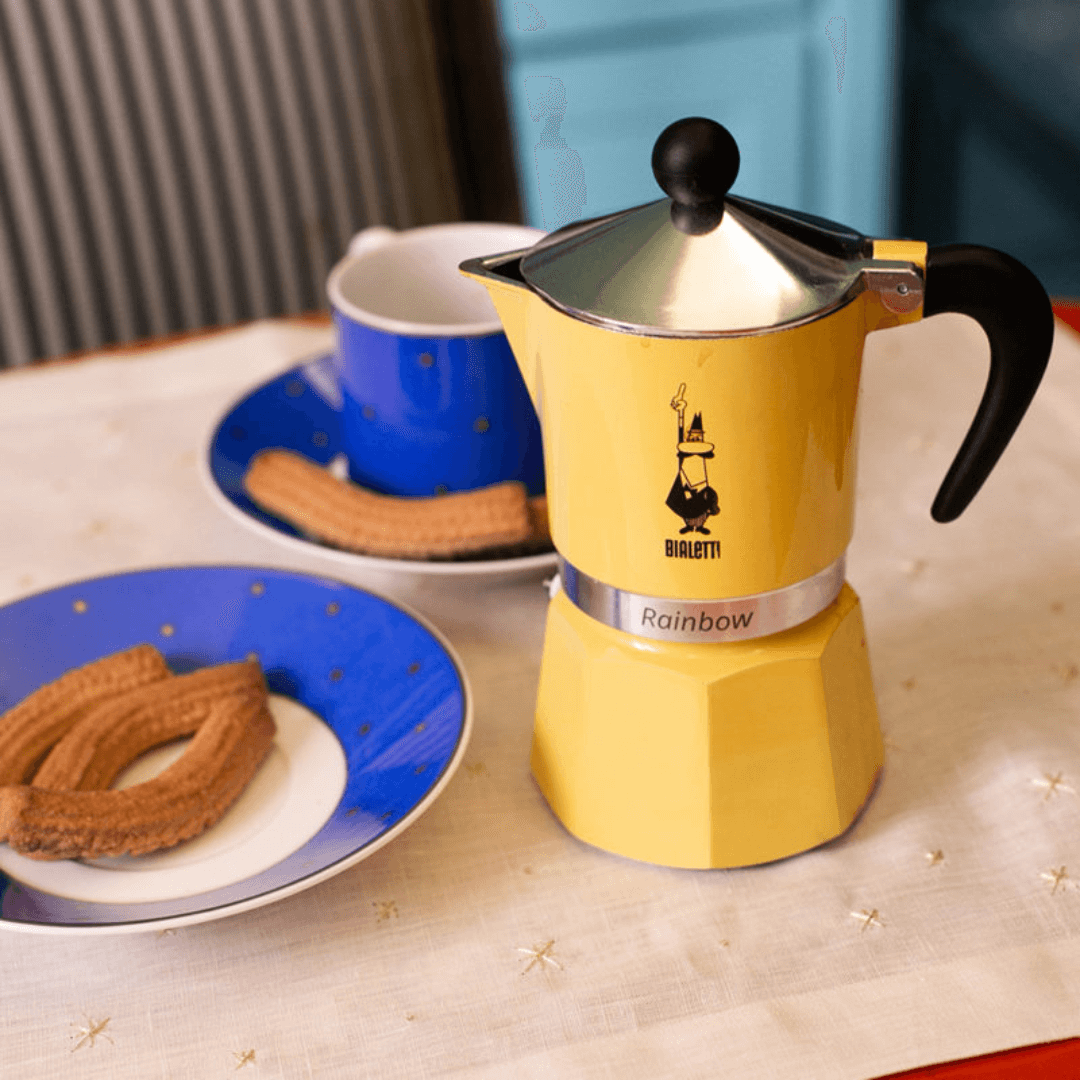 Bialetti Rainbow Aluminium Stovetop Coffee Maker