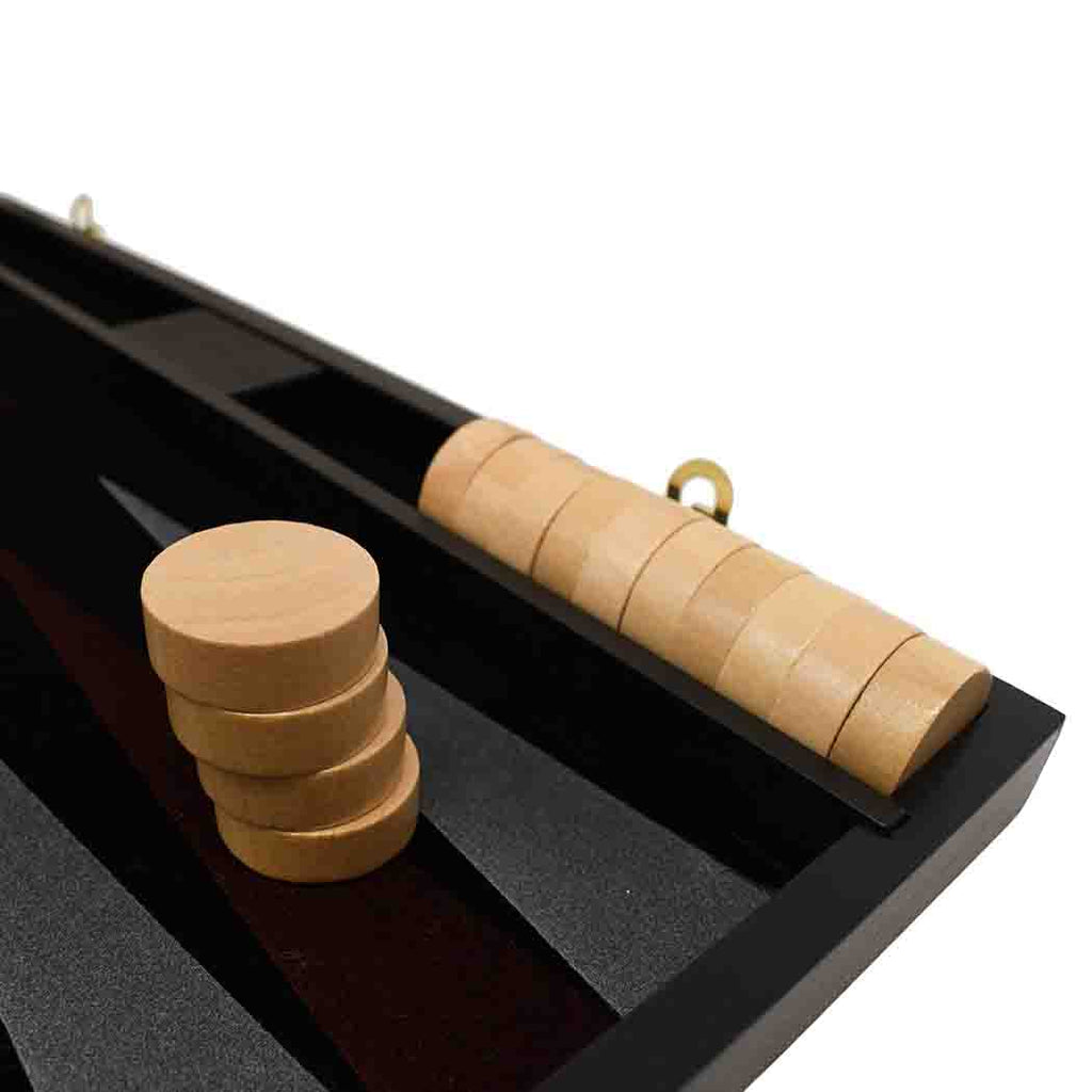 Wooden Backgammon Set With Tote Bag