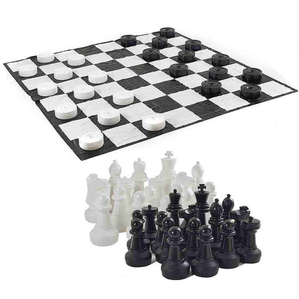 Giant Chess + Giant Draughts + Mat Package (3m x 3m)