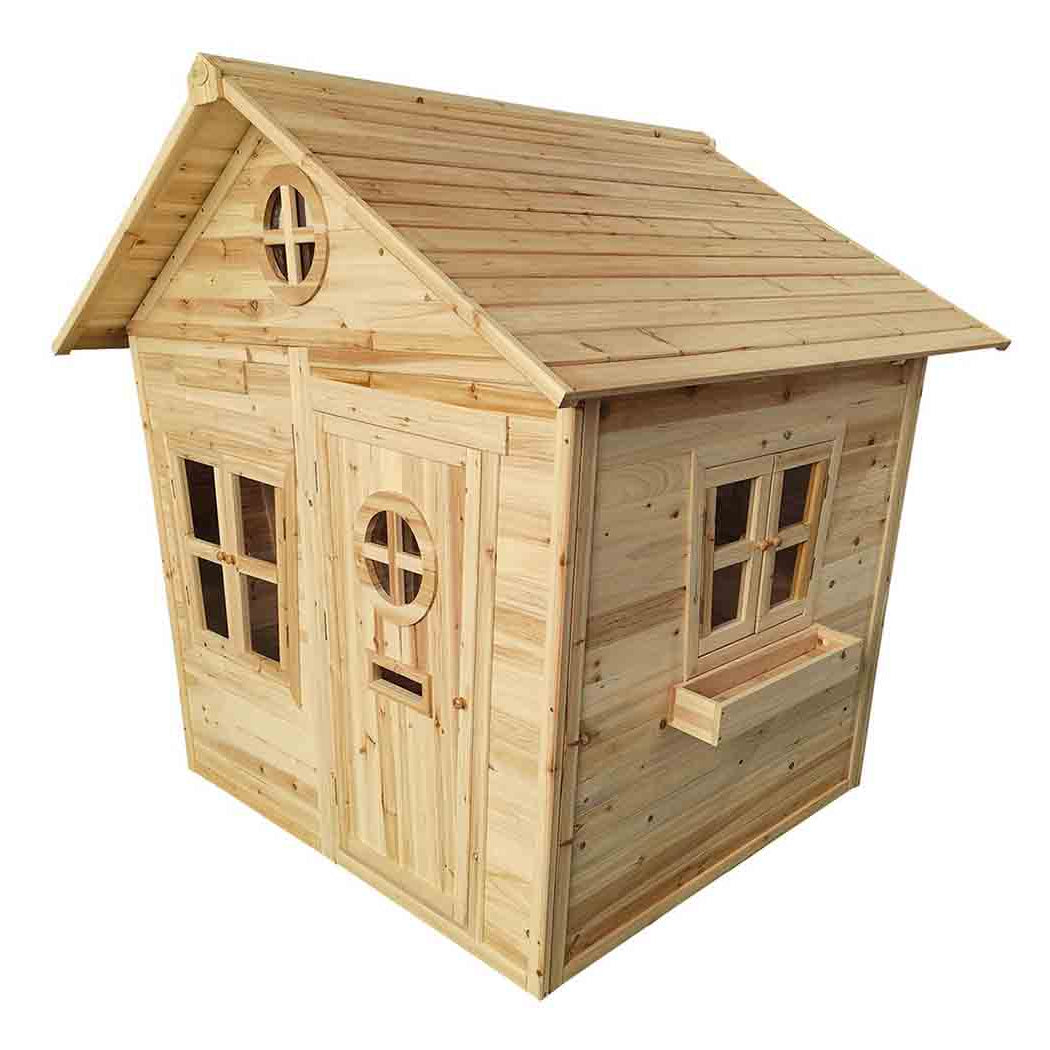 Redwood Mansion Wooden Playhouse - for Kids of All Ages