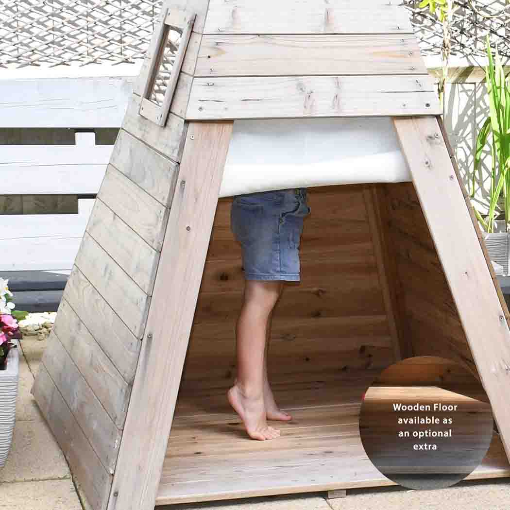 Wooden Teepee Playhouse Without Floor A Magical Hideaway - Indoor and Outdoor Play