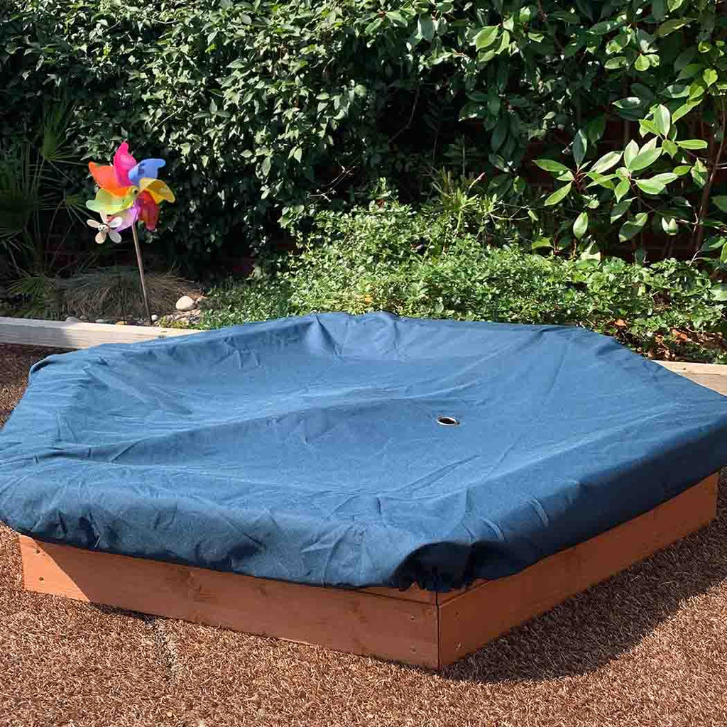 1.5m Diameter Hexagonal Wooden Sandpit