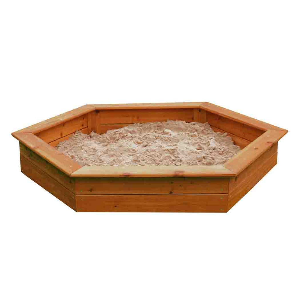 1.5m Diameter Hexagonal Wooden Sandpit