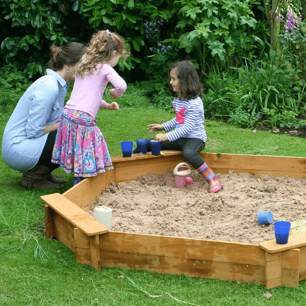 1.8m Diameter Octagonal Wooden Sandpit