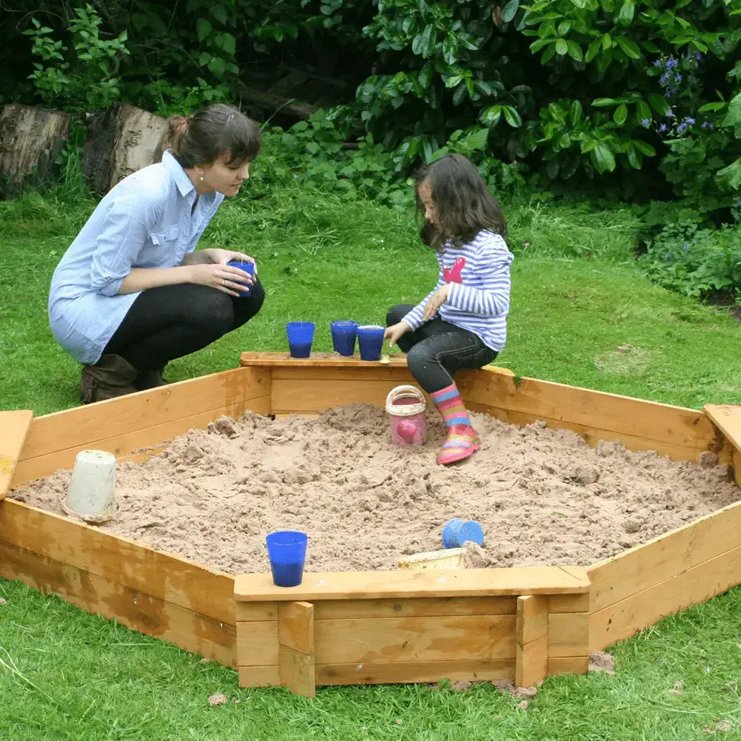 1.8m Diameter Octagonal Wooden Sandpit