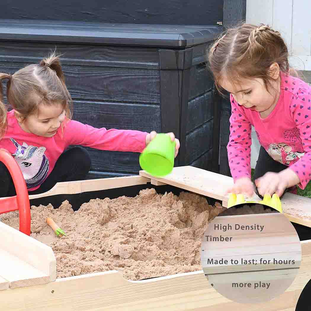 Car Shaped Wooden Sandpit