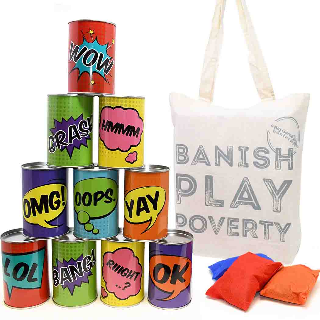 Comic Book Tin Can Alley Game