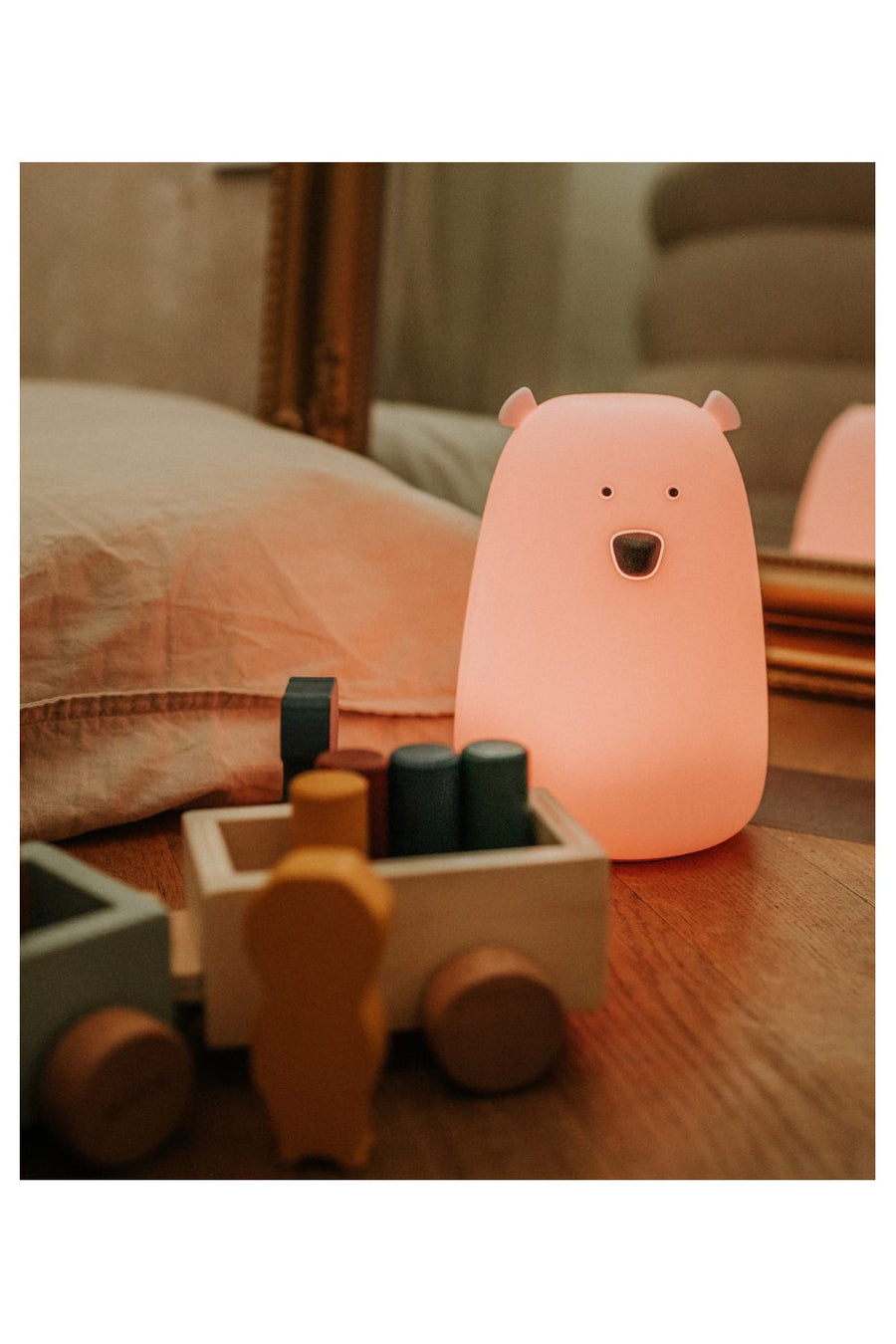 Rabbit & Friends BIG BEAR Lamp – Safe, Colorful Night Light by Rabbit & Friends at brixbailey.com