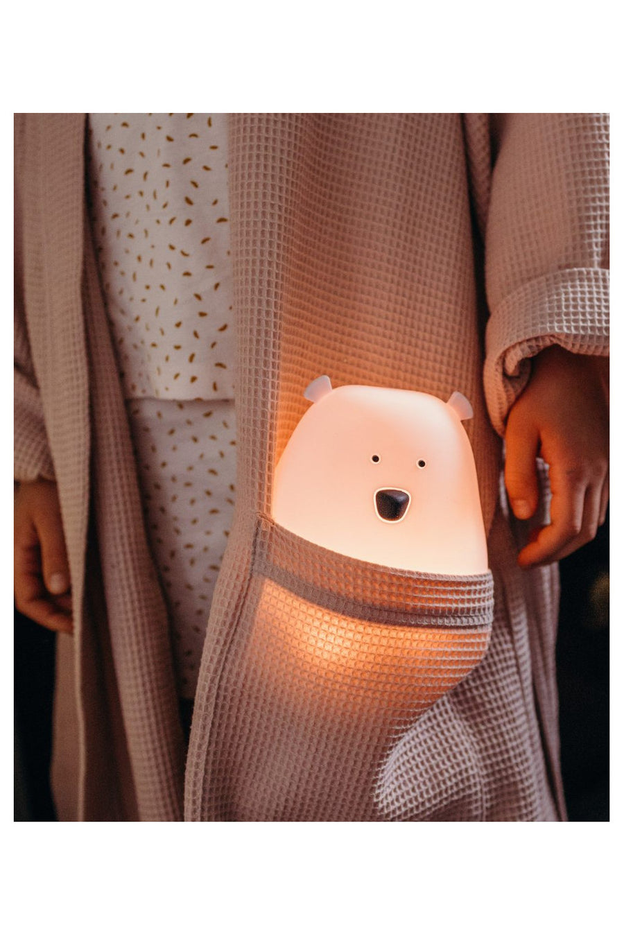 Big Teddy Bear Night Lamp – Safe, Soft, Colorful Kids Light by Rabbit & Friends at brixbailey.com