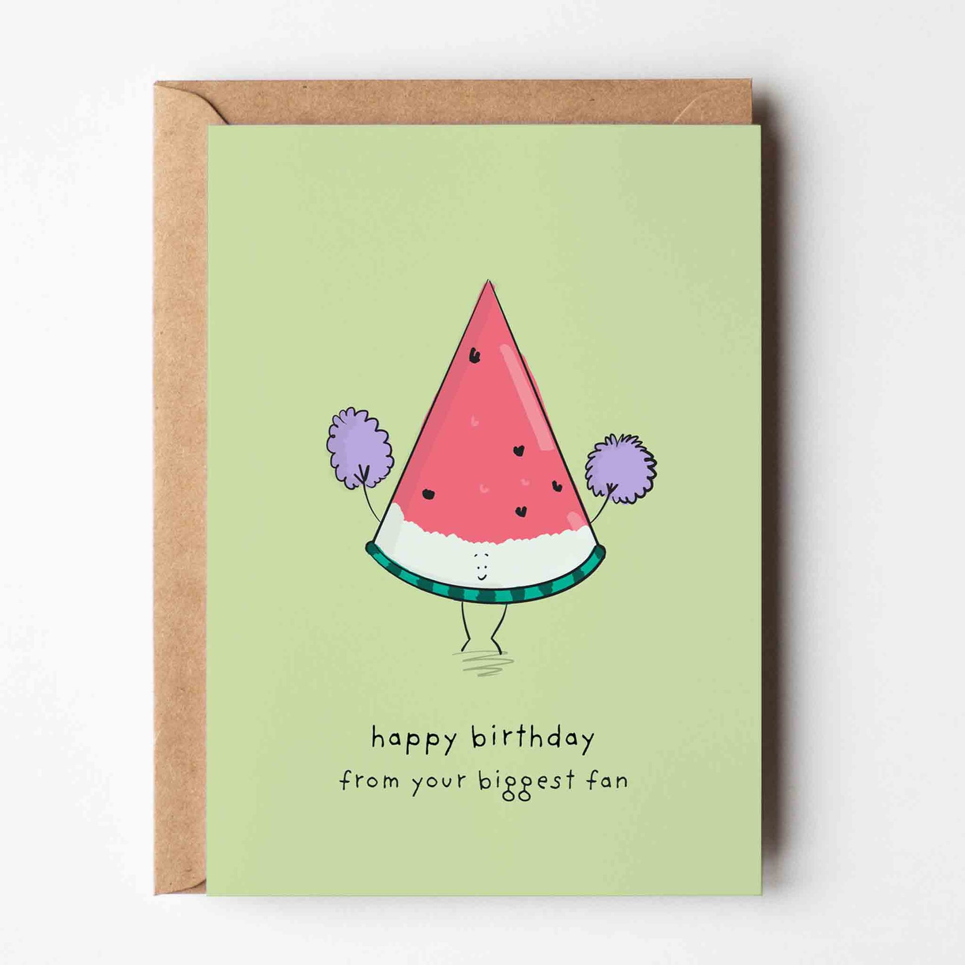 Biggest Fan – Funny Watermelon Birthday Card