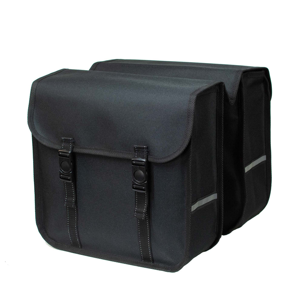 BikyBag Classic - Bicycle Double Pannier Bag (Black)