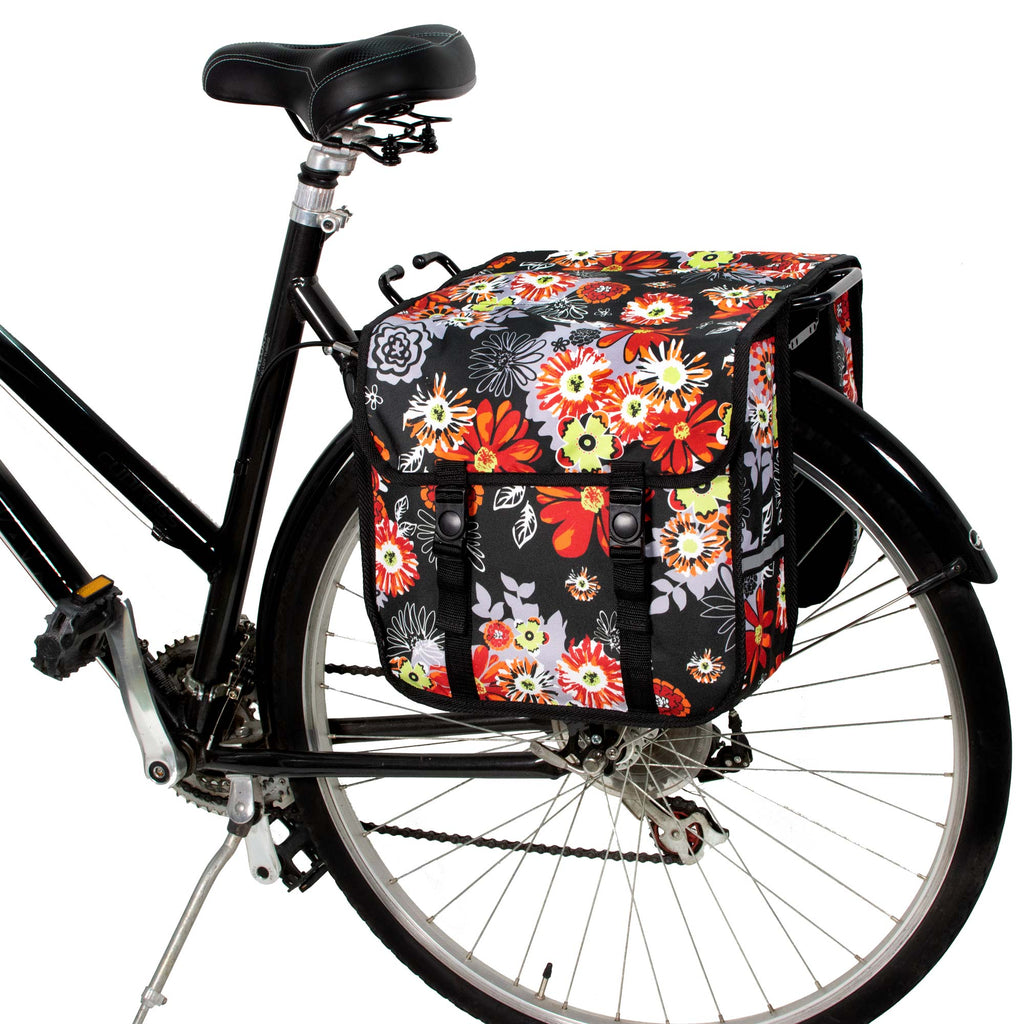 BikyBag Classic CE - Bicycle Double Panniers (Red Meadow)