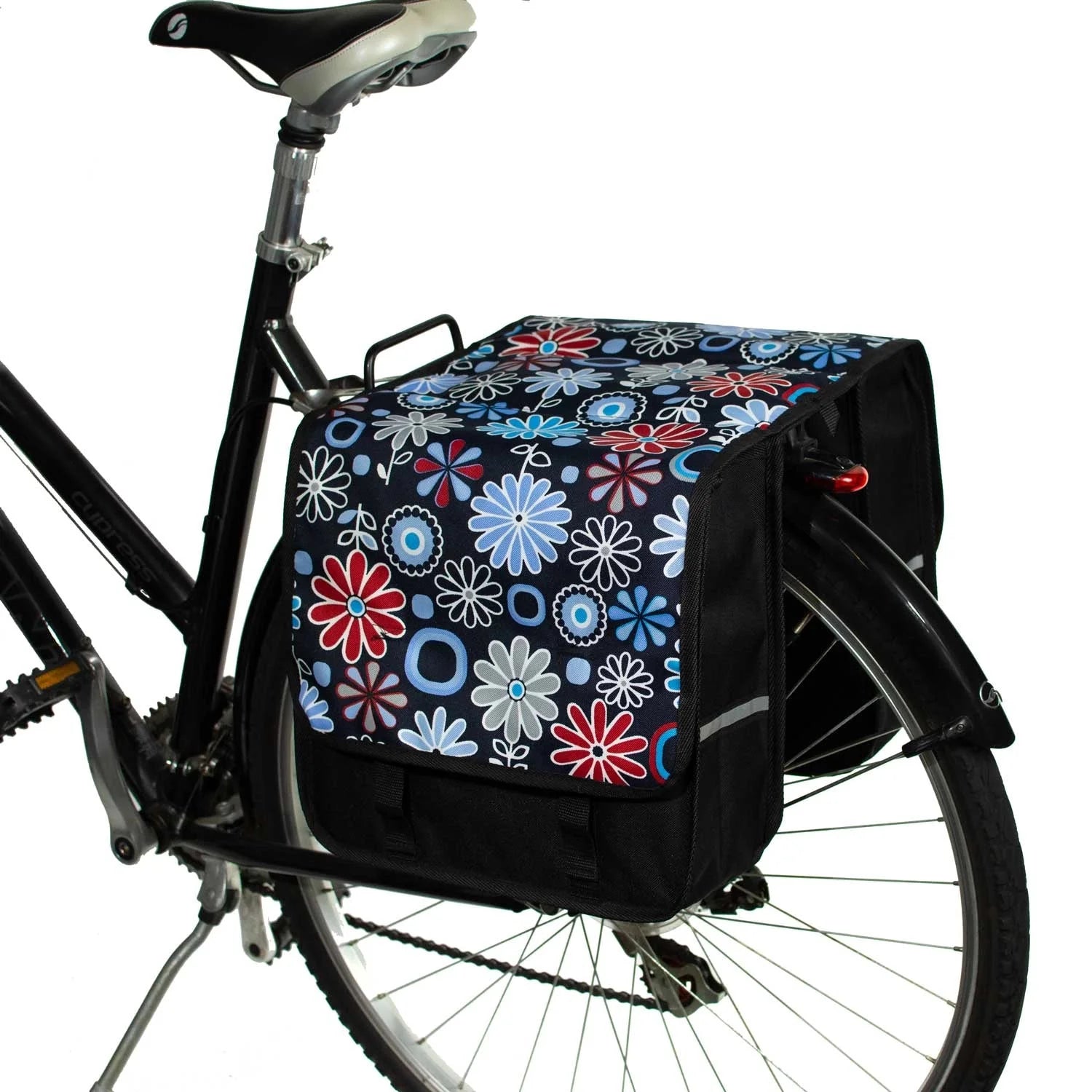 BikyBag Classic CL - Bicycle Double Pannier Bag (Daisy)