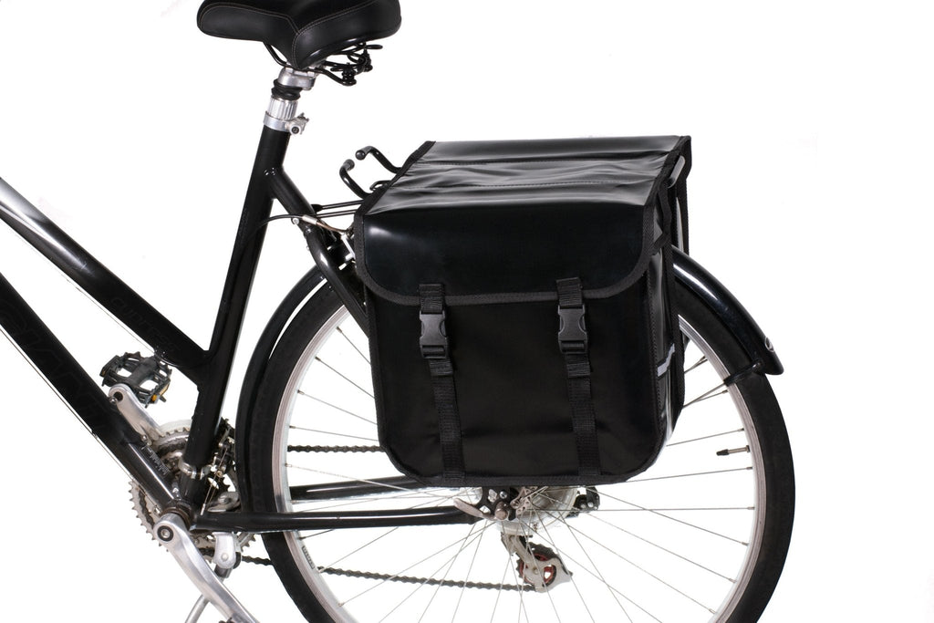 BikyBag Classic CW - Waterproof Bicycle Double Panniers (Black)