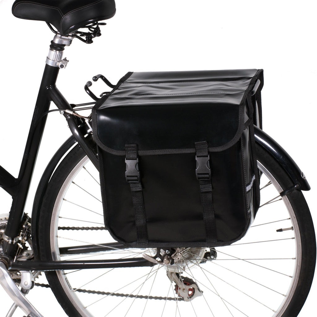 BikyBag Classic CW - Waterproof Bicycle Double Panniers (Black)