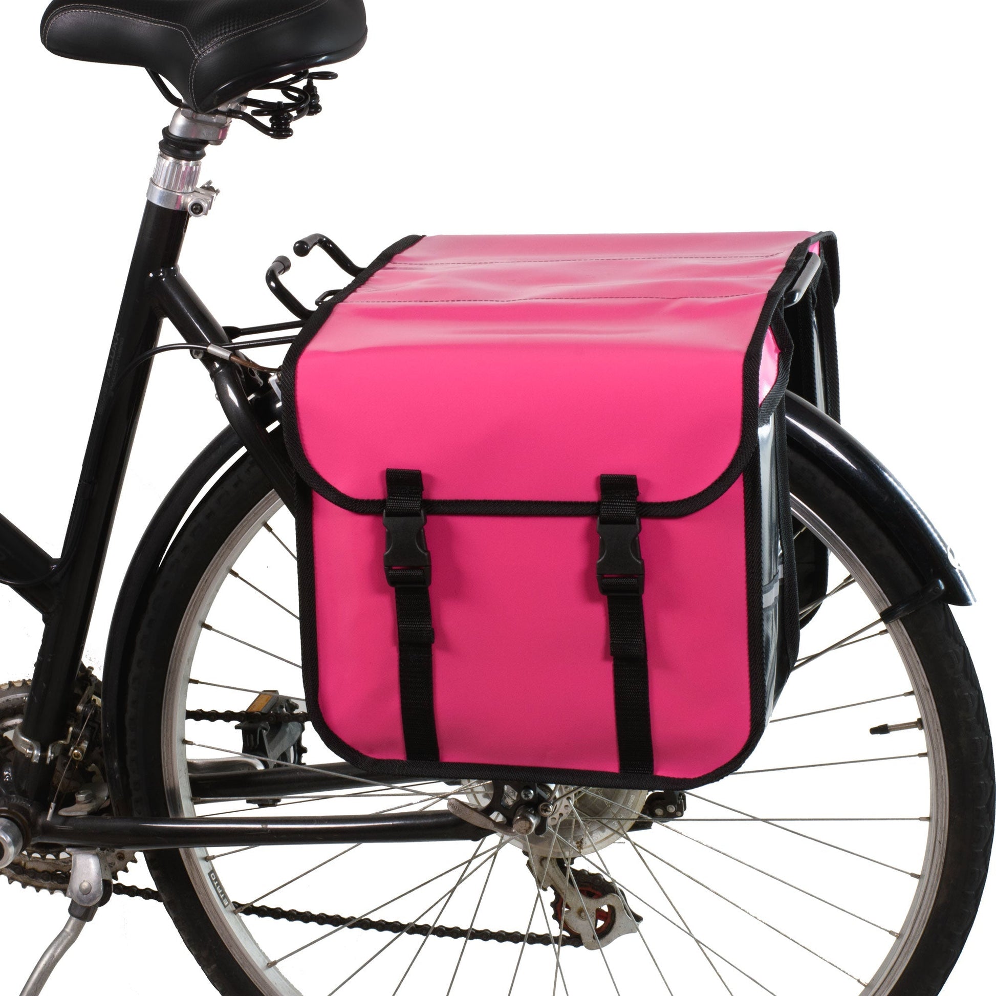 BikyBag Classic CW - Waterproof Bicycle Double Panniers (Pink)