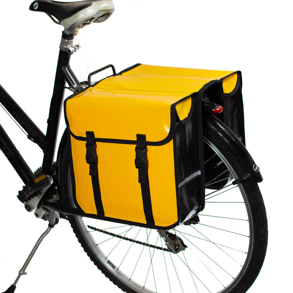 BikyBag Classic CW - Waterproof Bicycle Double Panniers (Yellow)