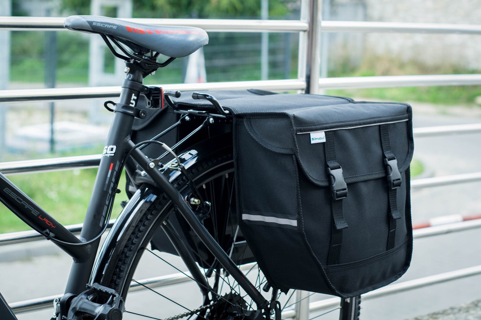 BikyBag Model M  - Bicycle Double Panniers (Black)