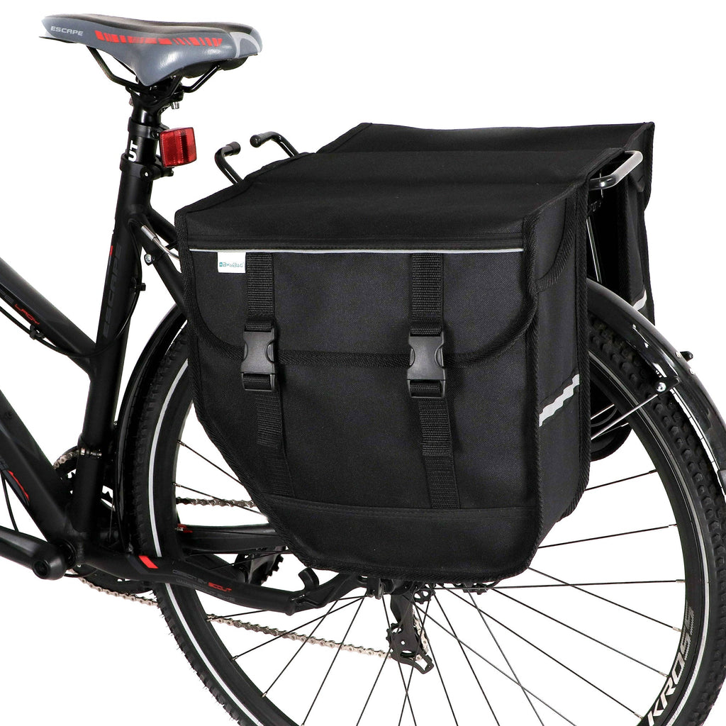 BikyBag Model M  - Bicycle Double Panniers (Black)