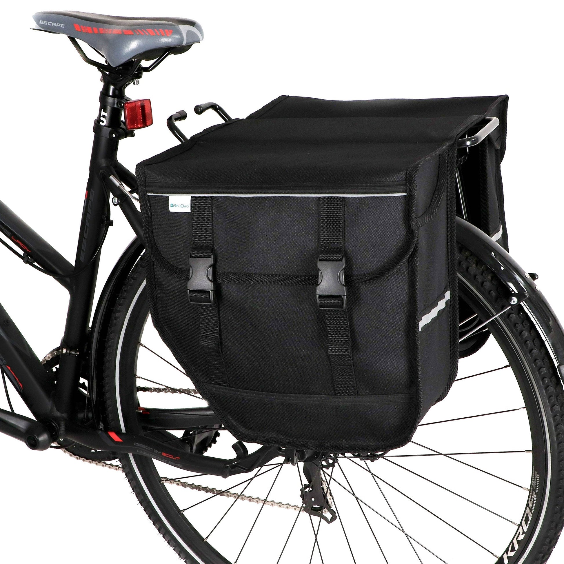 BikyBag Model M  - Bicycle Double Panniers (Black)