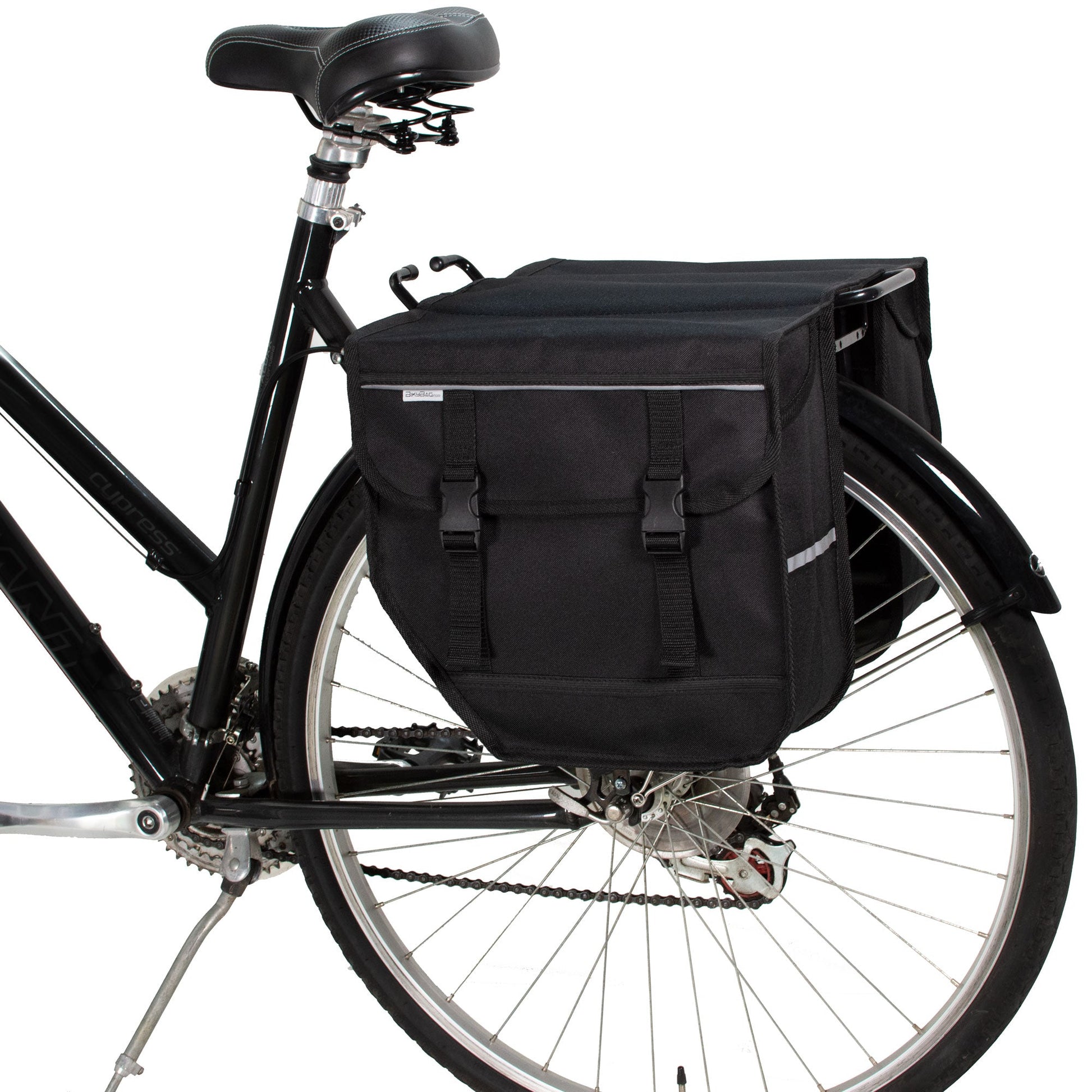 BikyBag Model M  - Bicycle Double Panniers (Black)