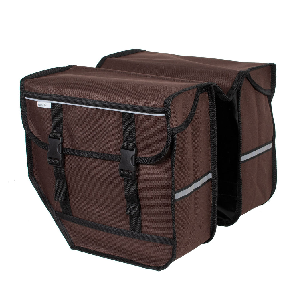 BikyBag Model M  - Bicycle Double Panniers (Brown)