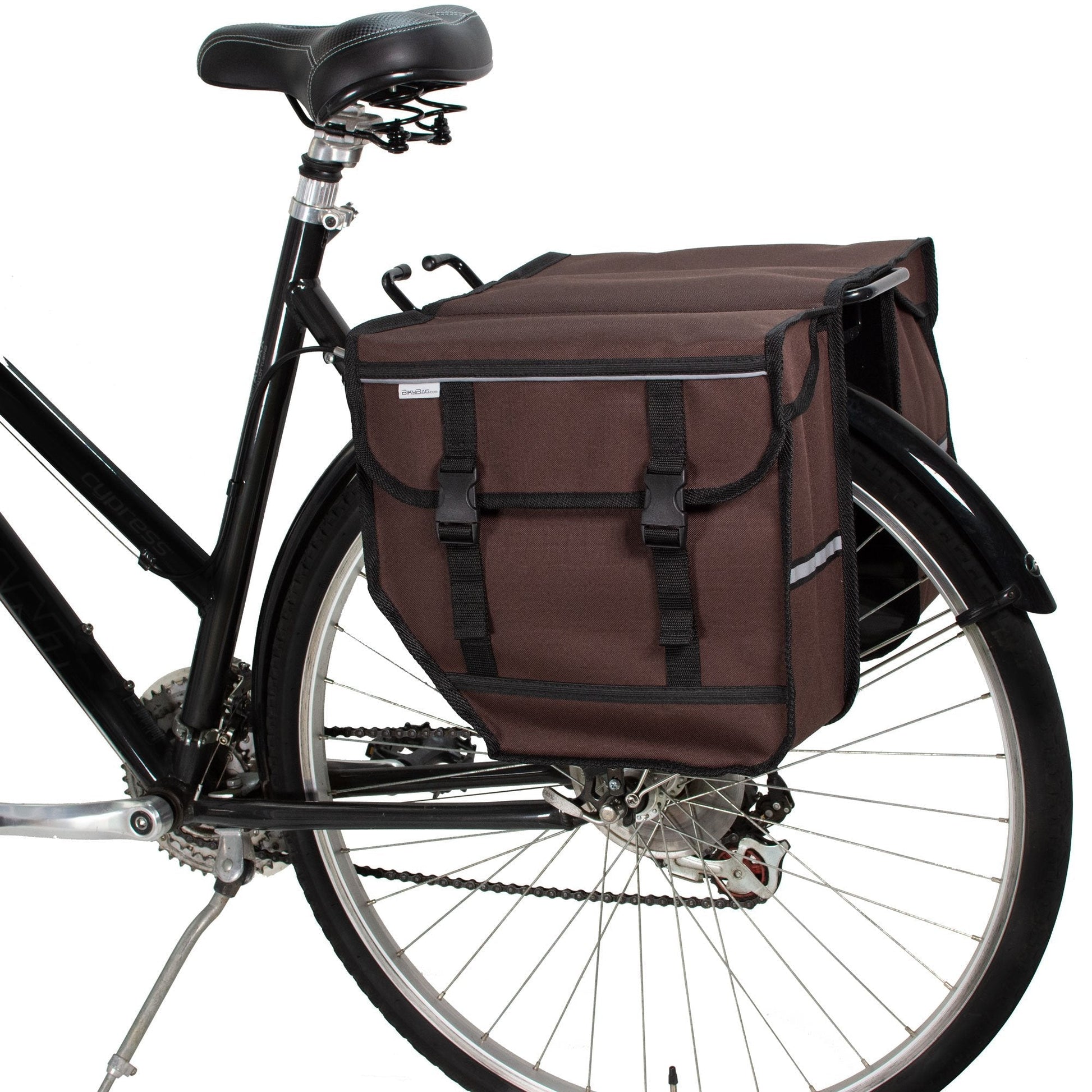 BikyBag Model M  - Bicycle Double Panniers (Brown)