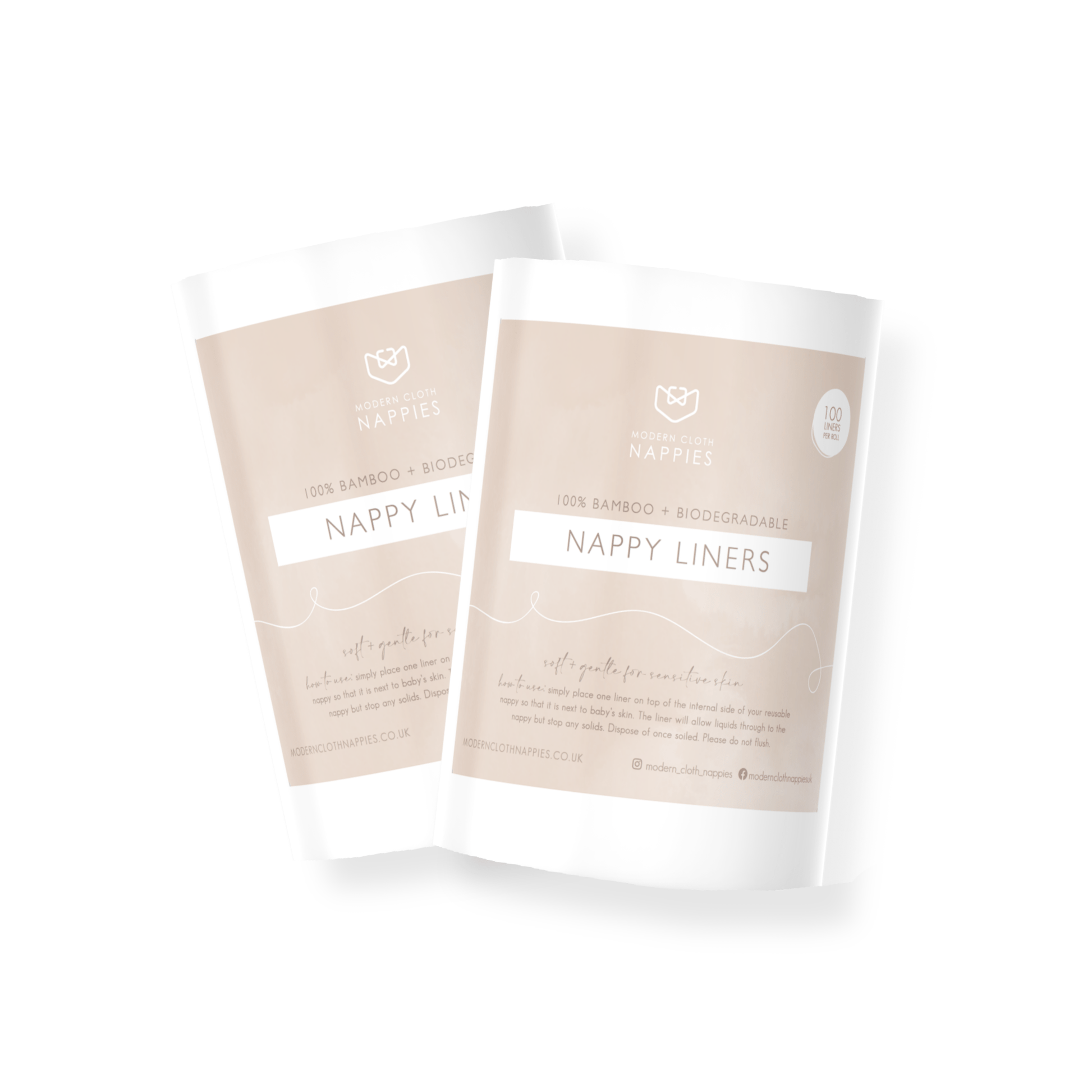 Biodegradable Bamboo Nappy Liners 100 Count