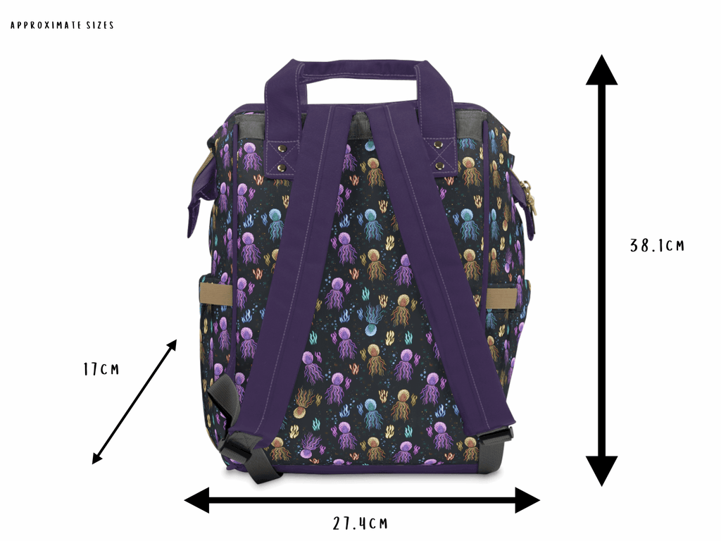 Black Baby Changing Bag - Squidding Around