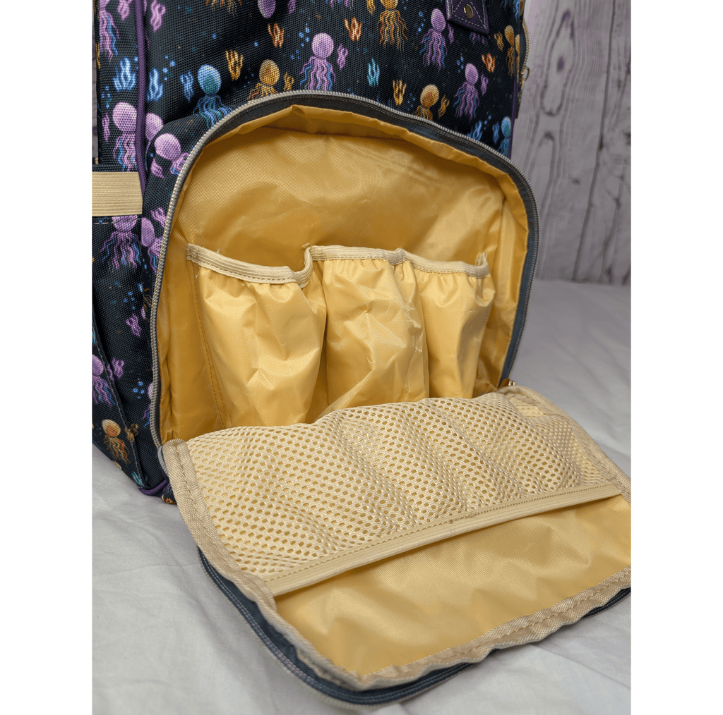 Black Baby Changing Bag - Squidding Around