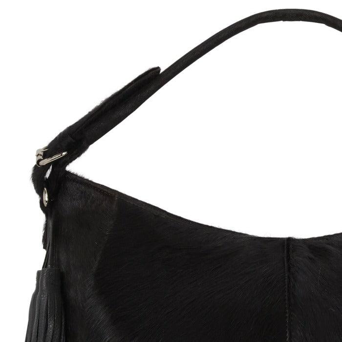 Black Leather Top Handle Grab Bag – Elegant & Secure Design by Brix + Bailey at brixbailey.com