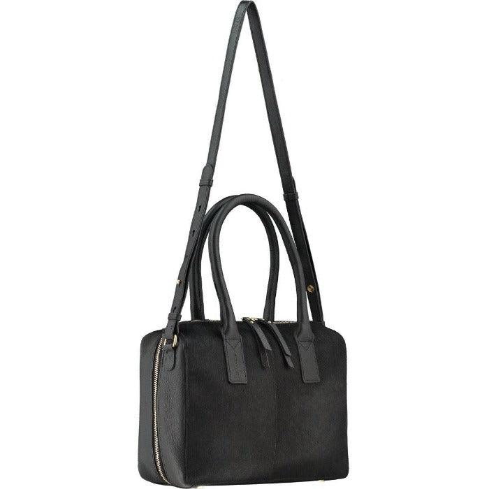 Black Leather Convertible Crossbody Bag – Chic & Versatile by Brix + Bailey at brixbailey.com