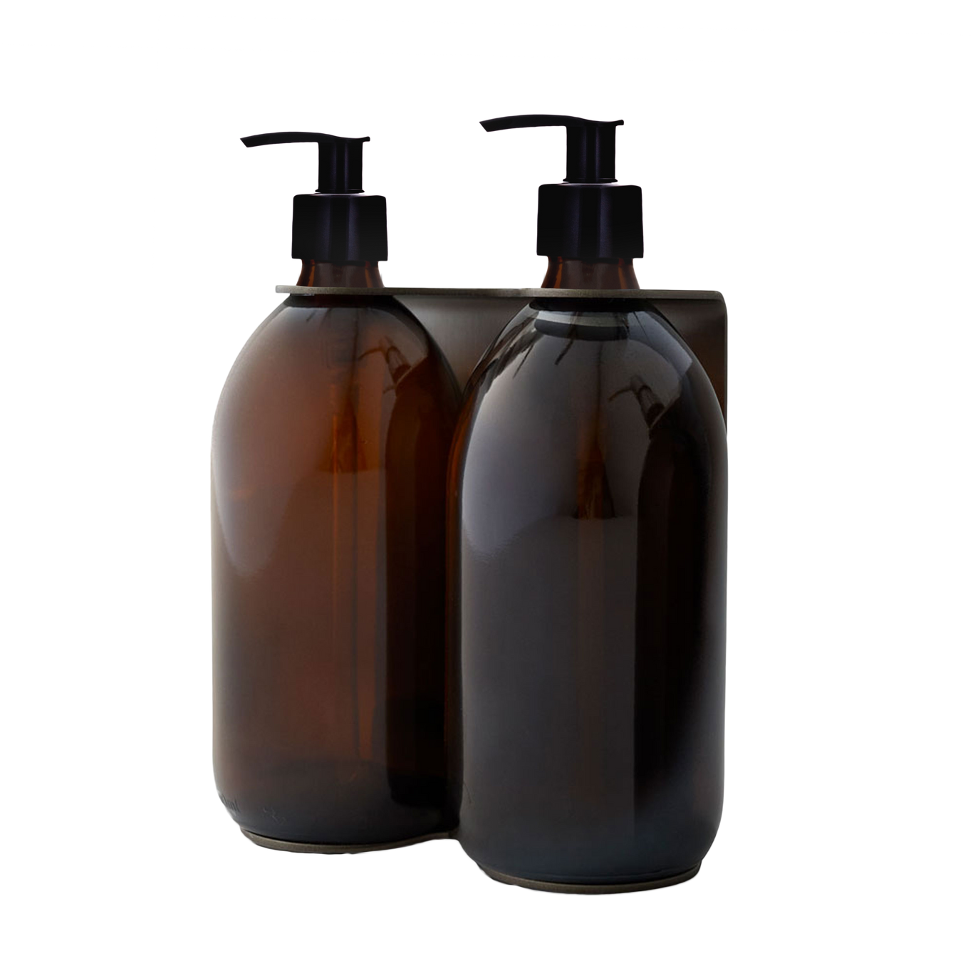 Black Double Wall Mounted Soap Dispensers
