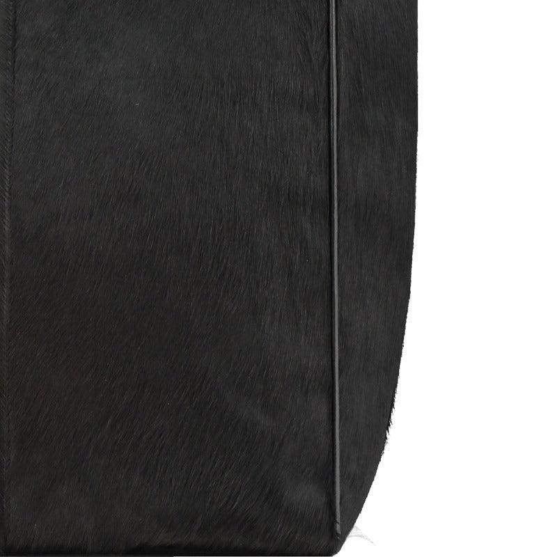 Black Large Calf Hair Leather Grab Bag – Elegant & Versatile by Brix + Bailey at brixbailey.com