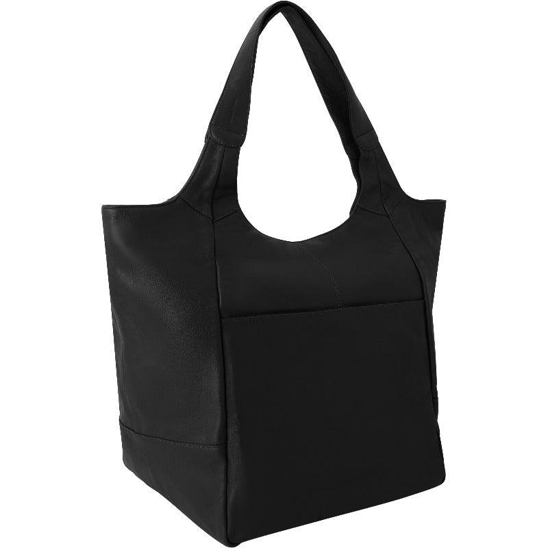 Large Black Leather Tote Bag – Stylish & Spacious Essentials by Brix + Bailey at brixbailey.com