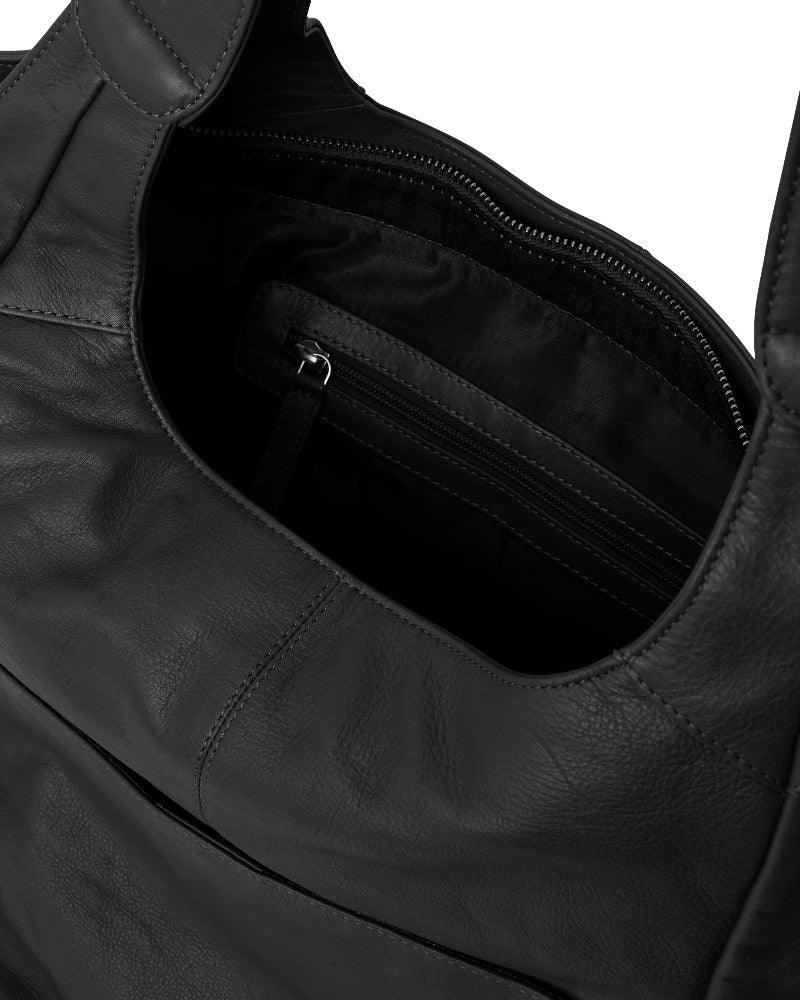 Black Large Pocket Tote Shoulder Bag – Sophistication & Utility by Brix + Bailey at brixbailey.com