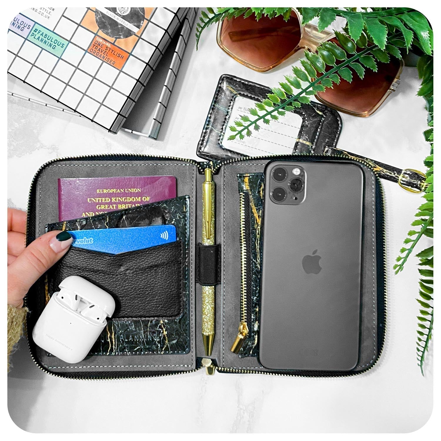 Black Marble - Travel Organiser
