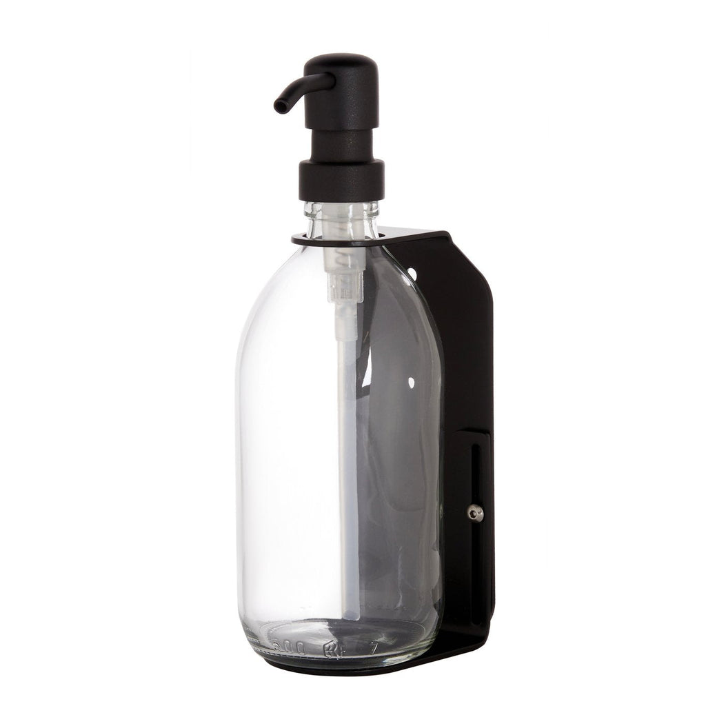 Black Single Wall Mounted Soap Dispenser