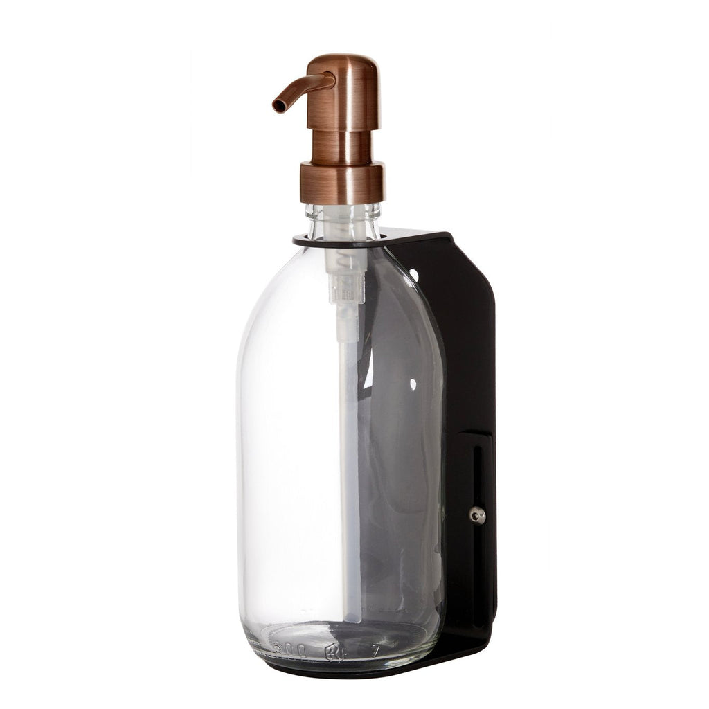 Black Single Wall Mounted Soap Dispenser