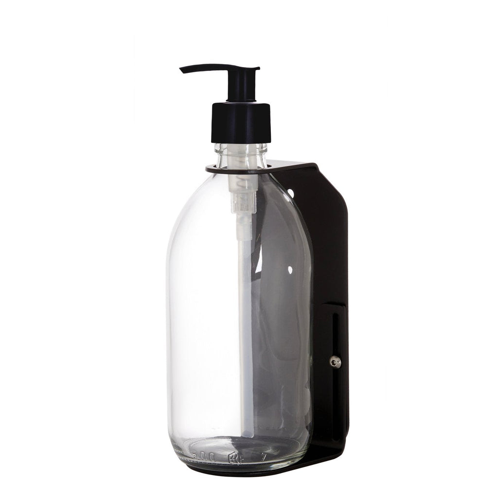 Black Single Wall Mounted Soap Dispenser