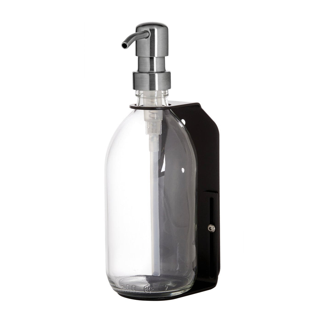 Black Single Wall Mounted Soap Dispenser