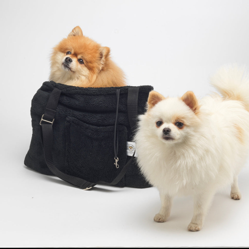 Soho Poms Forest Black Teddy Bear Dog Carrier