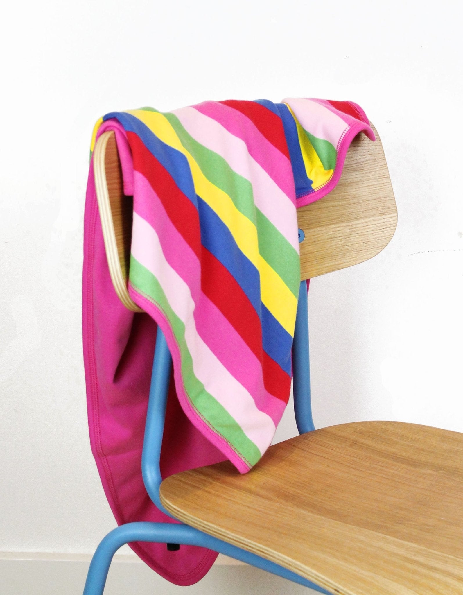 Organic Girly Stripe Baby Blanket